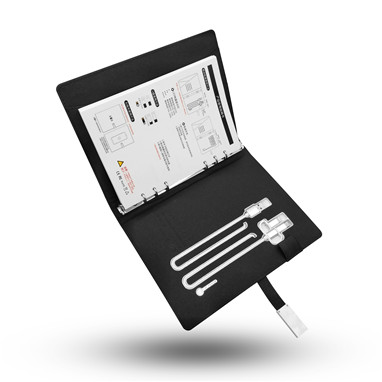 Office supplies pu leather power bank with USB blank notebook - Image 4