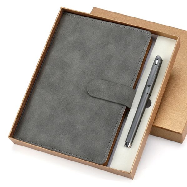 Embossed luxury a5 pu leather hardcover notebook - Image 3