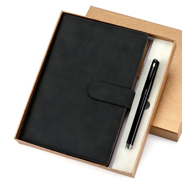 Embossed luxury a5 pu leather hardcover notebook - Image 5