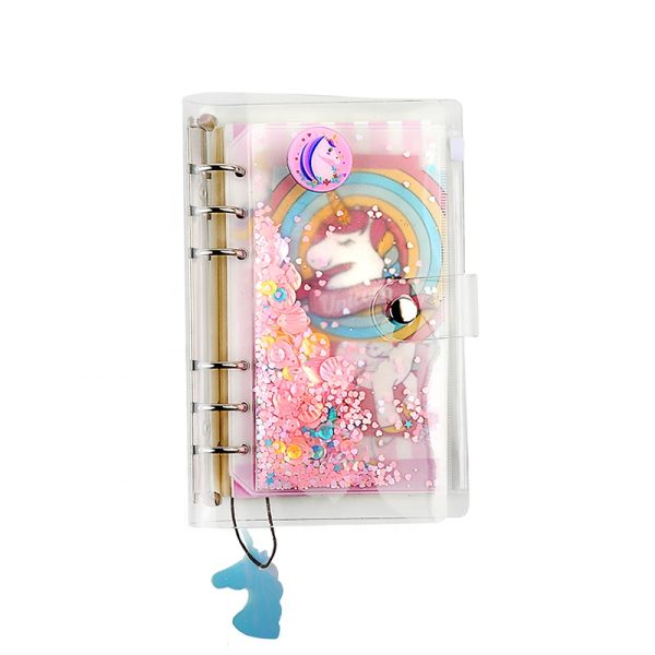 Sequin Filler Glitter Unicorn Custom Grid Cartoon Notebook - Image 4
