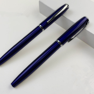 Blue and  black business signature pen laser custom logo