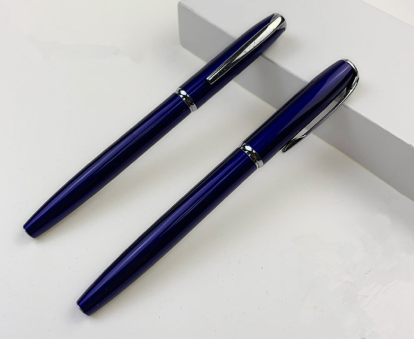 Blue and  black business signature pen laser custom logo