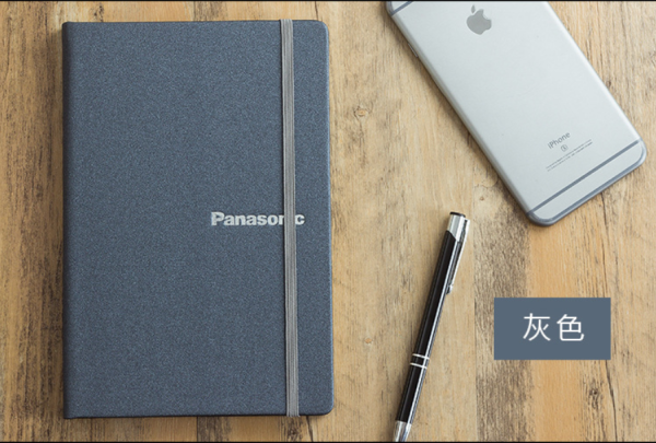 Custom a5 leather business notebook with custom printed logo - Image 4