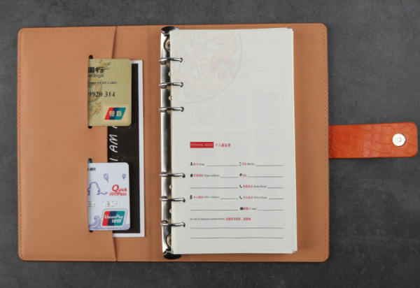 a6 imitation leather business retro loose-leaf book customization - Image 2