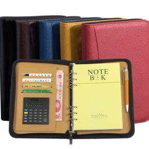 Zipper notebook customization with calculator