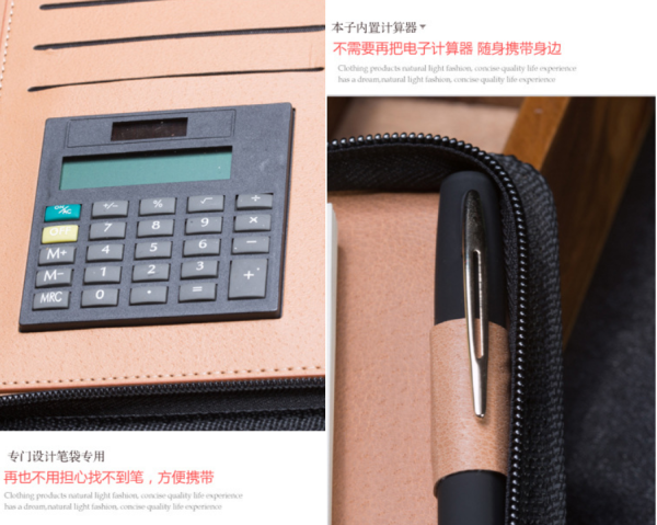 Zipper notebook customization with calculator - Image 3