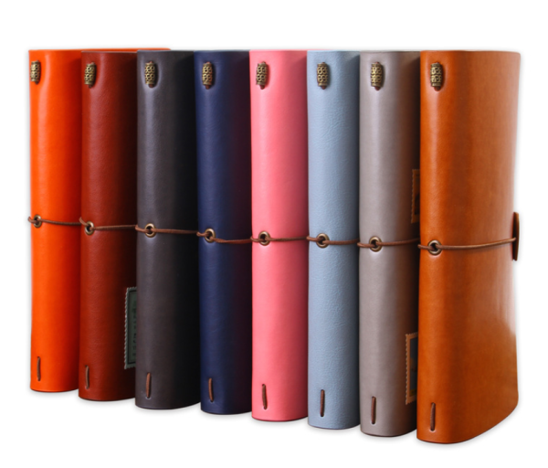 Business custom logo retro loose-leaf notepad portable A6 hand ledger - Image 4