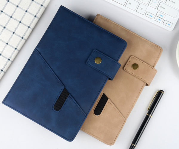 a5 notebook business office notepad retro leather buckle