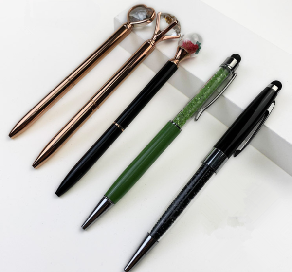 Big diamond pen promotional gift metal ballpoint pen - Image 2