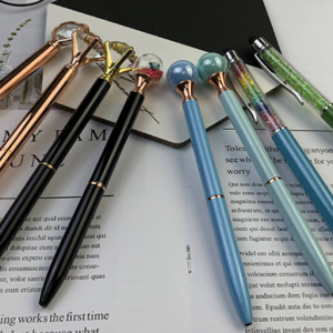 Big diamond pen promotional gift metal ballpoint pen