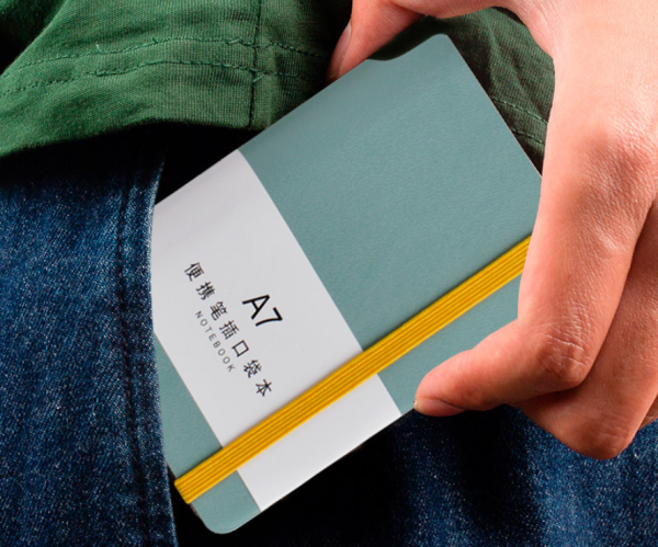 A7 portable pocket with elastic band function to insert pen - Image 3