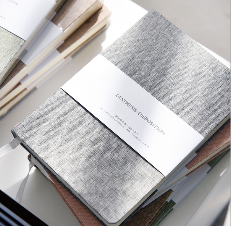 Cloth fabric custom hand-painted hardcover notebook - Image 2