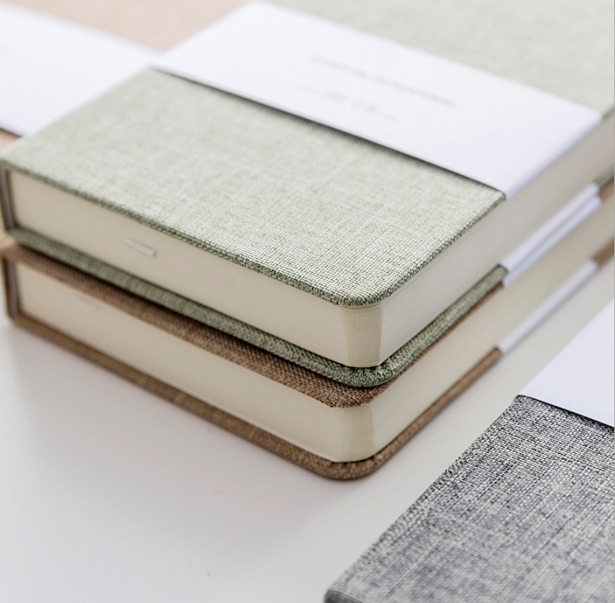 Cloth fabric custom hand-painted hardcover notebook - Image 5