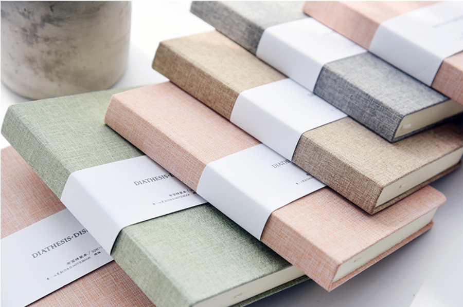 Cloth fabric custom hand-painted hardcover notebook - Image 6