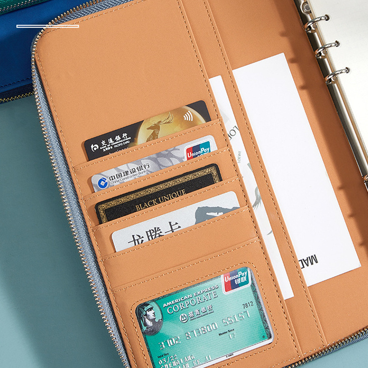 A5 multifunctional zipper bag combined notebook - Image 6