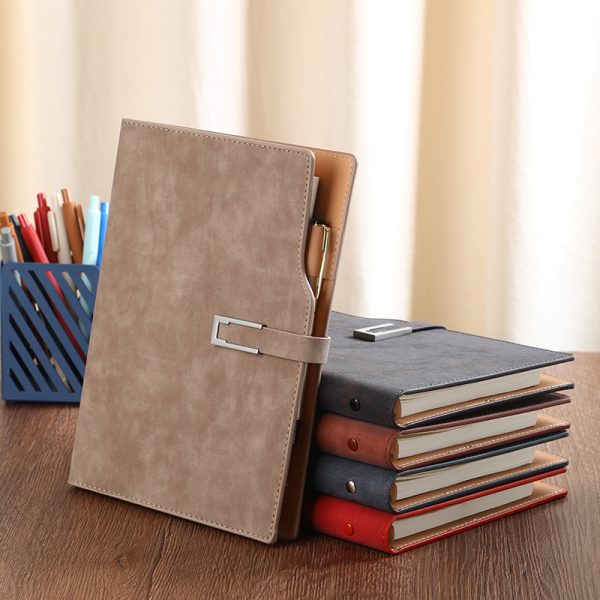 A5 yangba pu leather loose-leaf diary notepad planner - Image 4