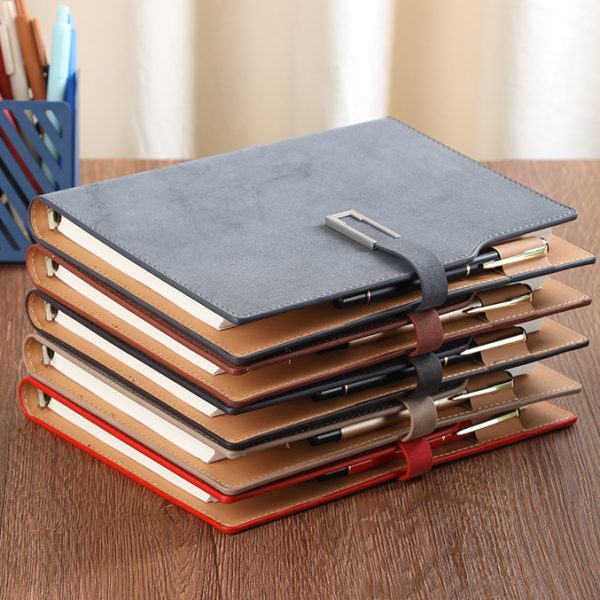 A5 yangba pu leather loose-leaf diary notepad planner - Image 5