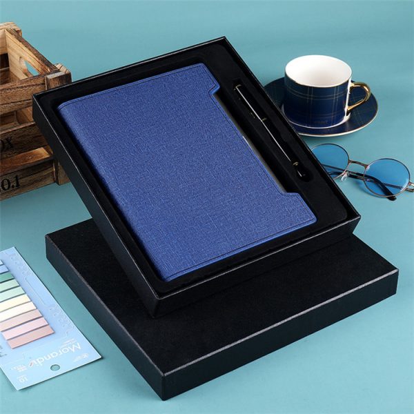 A5 Cloth Cover Binder Diary with Card Slot and Pen Insert - Image 3