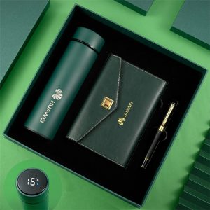 A5 Leather Cover Tri-fold Metal Buckle Loose-leaf Planner