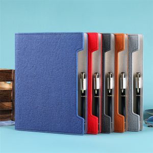 A5 Cloth Cover Binder Diary with Card Slot and Pen Insert