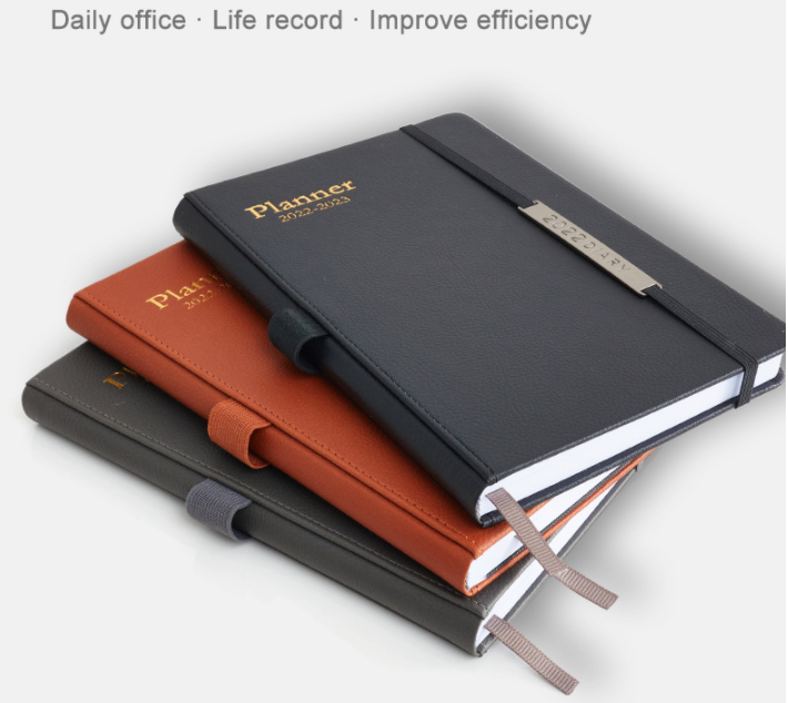A5 PU Leather 18 Month Calendar Planner Schedule Notebook - Image 5