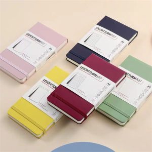 A6 leather cover hardcover portable calendar pocket book