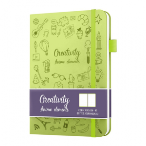 A5 Hard Cover Leather Personalized Elastic Band Calendar