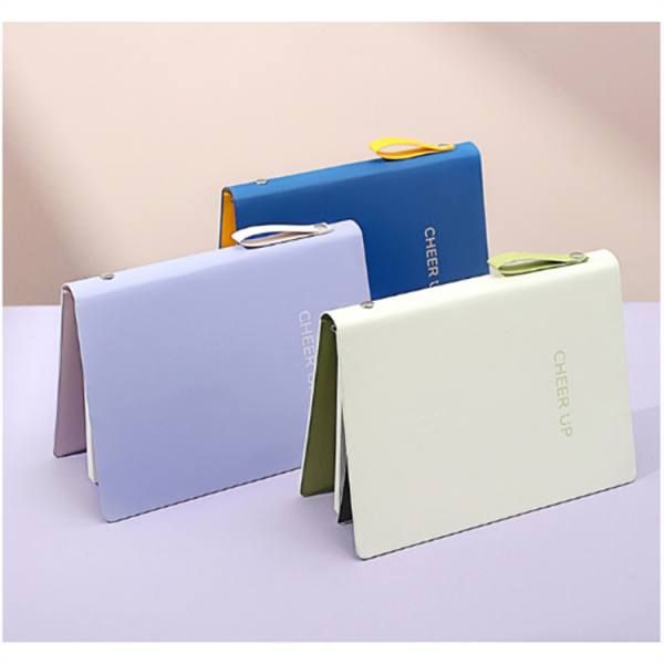Binder notebook with binder A4 A5 handle leather journal - Image 5