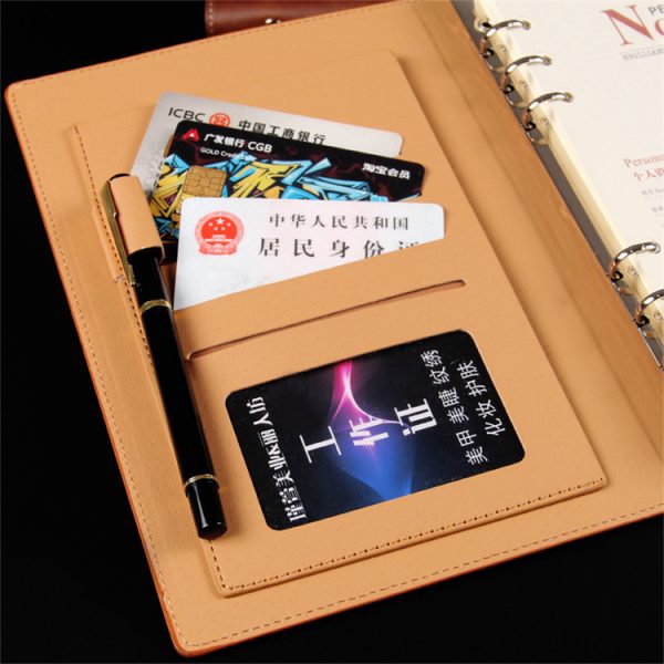 Creative retro metal buckle loose-leaf binding A5 notebook - Image 3