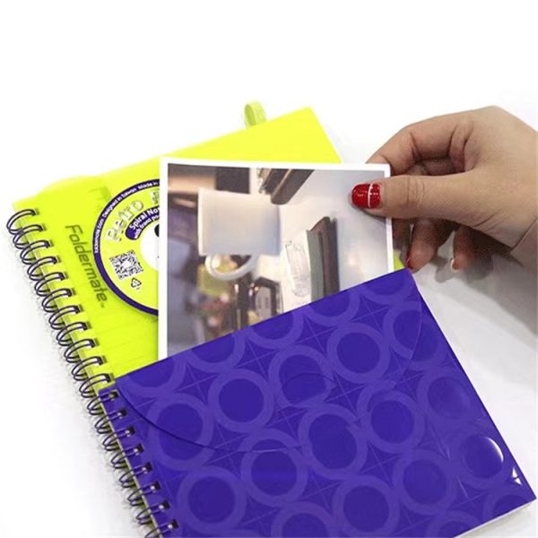 PP cover Spiral notebook Front pocket Built-in soft ruler - Image 5