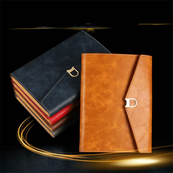 Creative retro metal buckle loose-leaf binding A5 notebook - Image 2