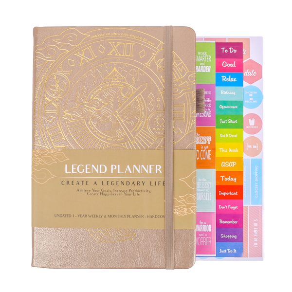 Hardcover Notepad A5 Super Thick Learning Management Notebook - Image 5