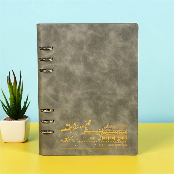 Chinese style loose-leaf custom logo magnetic buckle notebook - Image 4
