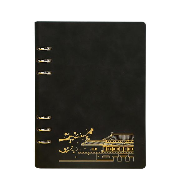 Chinese style loose-leaf custom logo magnetic buckle notebook - Image 3