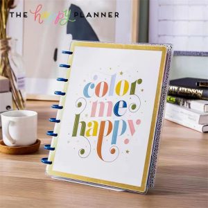 A5 Heart Shaped Plastic Spiral Binding Notebook with Month Labels