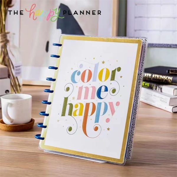 A5 Heart Shaped Plastic Spiral Binding Notebook with Month Labels