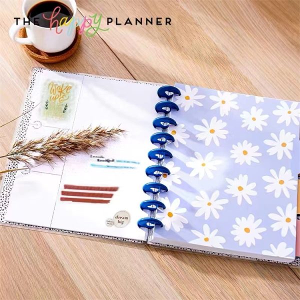 A5 Heart Shaped Plastic Spiral Binding Notebook with Month Labels - Image 3