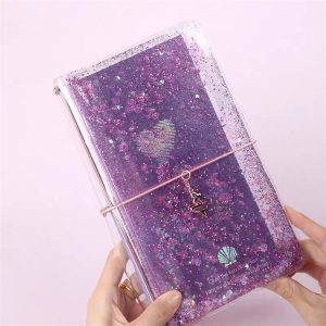 A6 Portable Mermaid Quicksand Hand Ledger Pocket Book