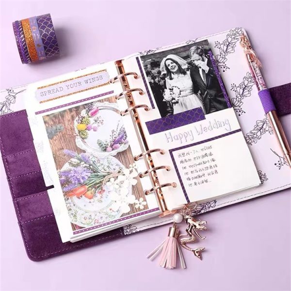 A6 suede material mermaid hand & pocket notebook - Image 4