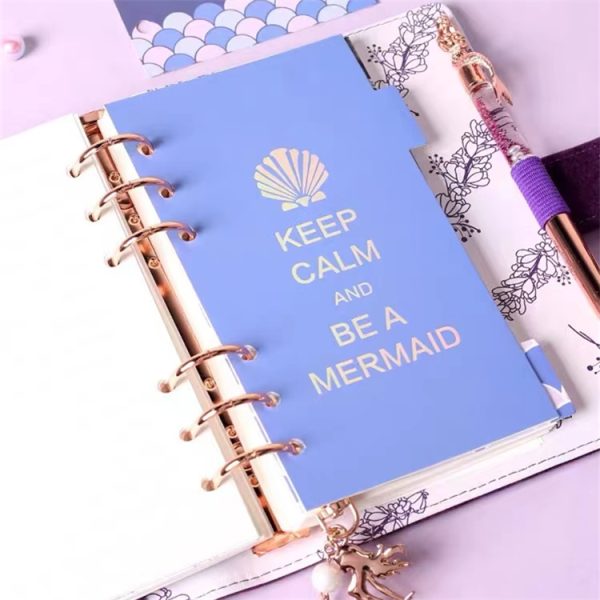 A6 suede material mermaid hand & pocket notebook - Image 3