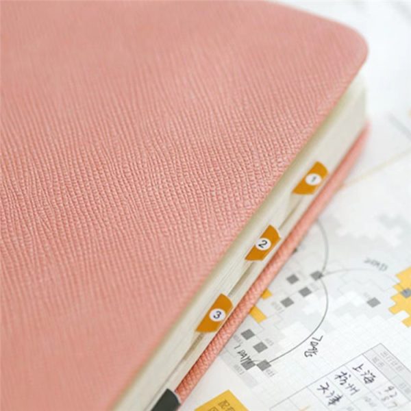 B6 Leather Cover Untextured Portable Pocket Notebook - Image 3