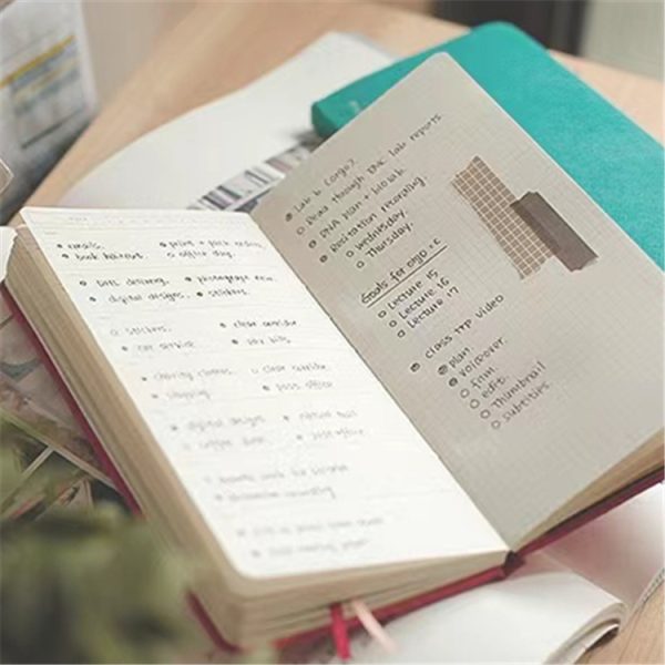B6 Leather Cover Untextured Portable Pocket Notebook - Image 4