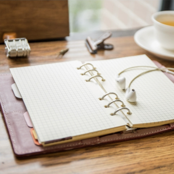 A6 PU leather cover loose-leaf binding traveler's diary - Image 5