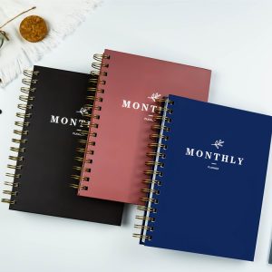 A5 Size Paper Cover Monthly Plan Coil Binding With Separator