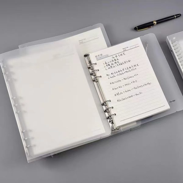 A5/A6/A4 loose-leaf binding transparent frosted PP cover - Image 3