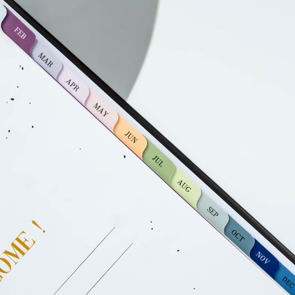 A5 Size Paper Cover Monthly Plan Coil Binding With Separator - Image 4