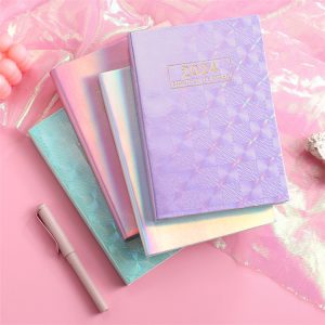A5 size 2024 365-day calendar agenda planner laser cover