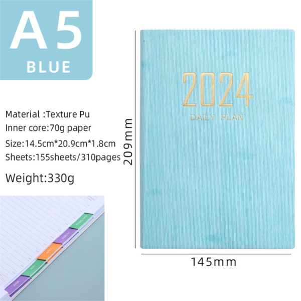 2025 A5 365-day schedule book time management planner - Image 2