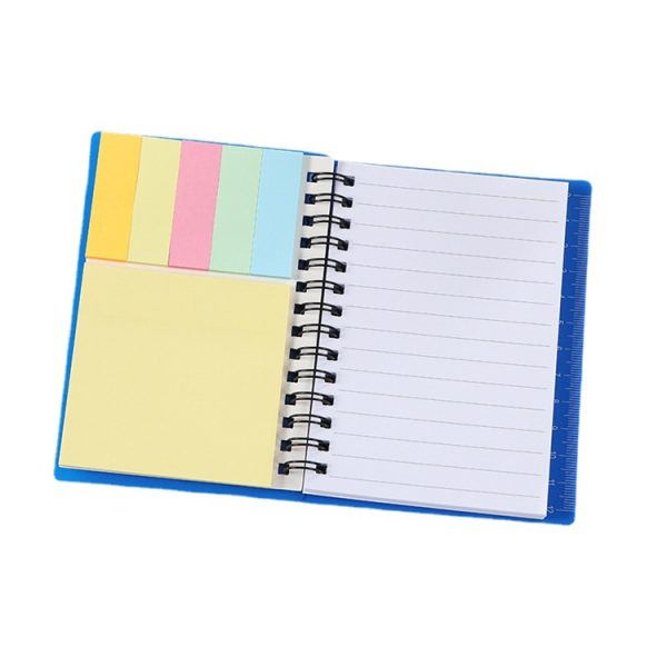 A5 Size Color PP Cover Spiral Bound Notebook with Pen Holder - Image 4