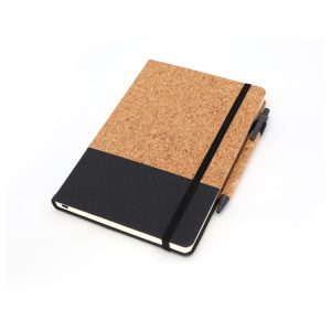 A5 size soft wood and PU stitching notebook wholesale